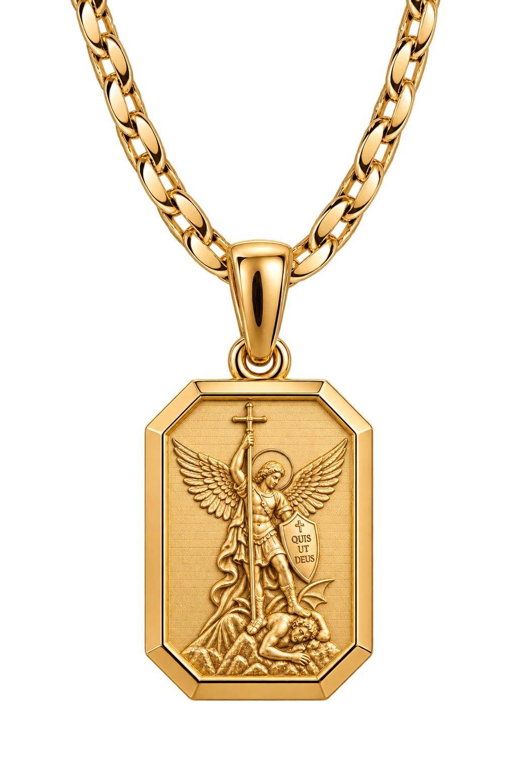 Dije Arcángel Miguel — Oro 18K
