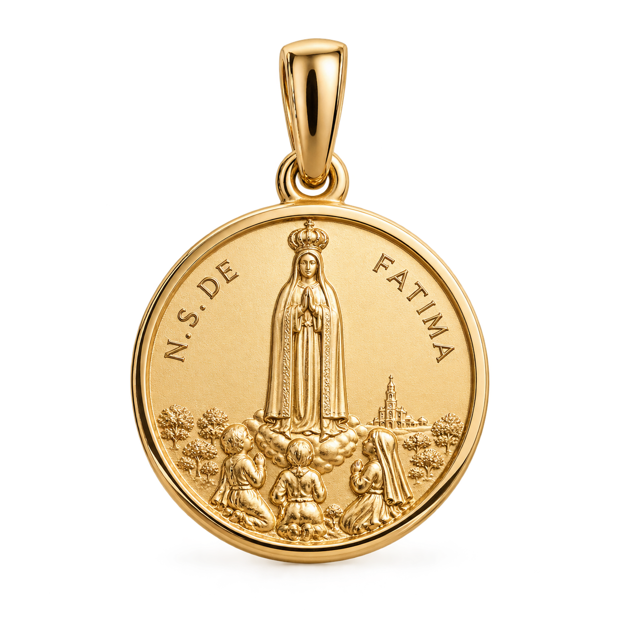 Medalla Virgen de Fátima — Oro 18K